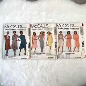 3 McCall's Sewing Patterns